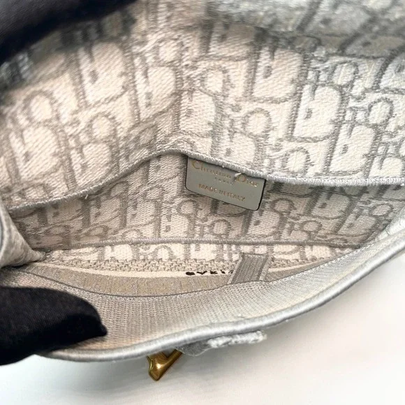 Christian Dior Oblique Slim Saddle Belt Pouch - Picture 9 of 11